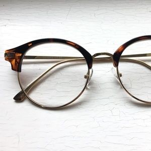Big Reading glasses Round Browline Metal  +3.00 Tortoise Unisex Wide fit